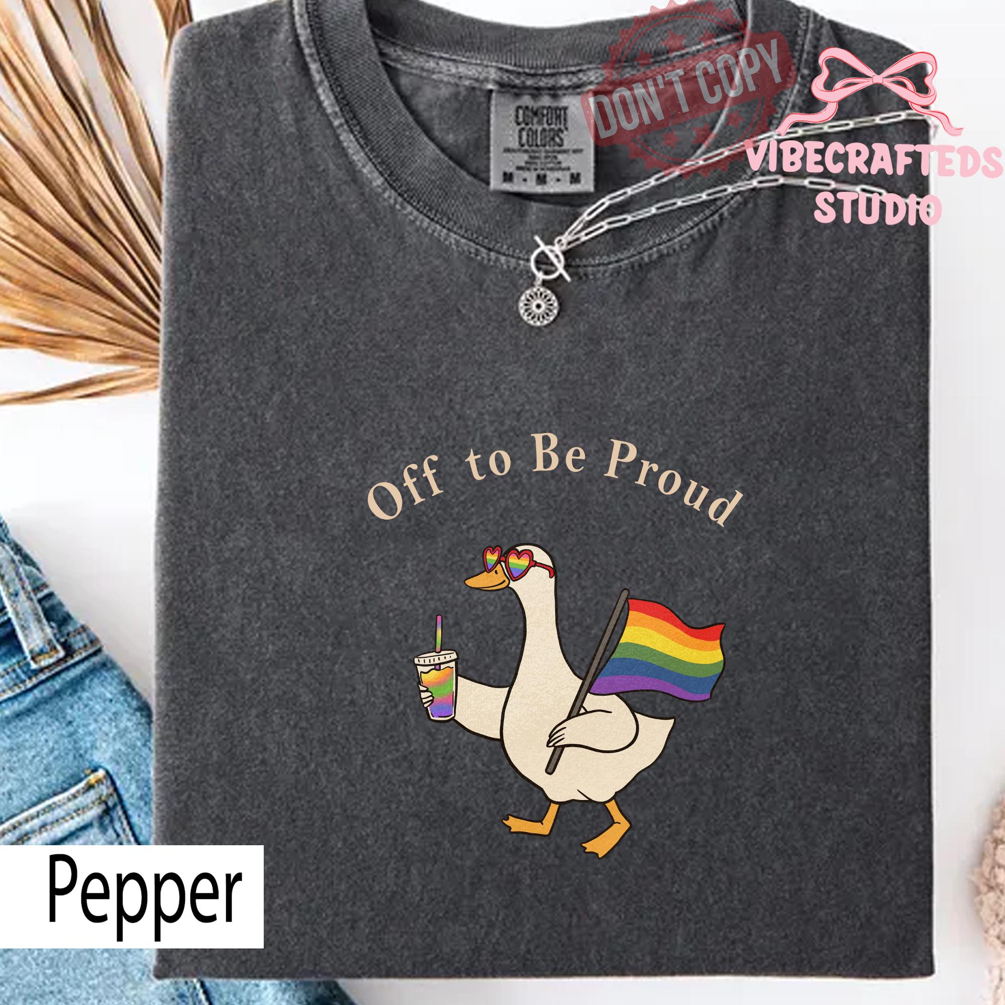 Comfort Colors Pride Goose Lgbt Rainbow Off Proud Gay Pride Lesbian Lgbtq Tee Goose (1)