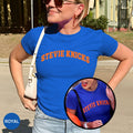 Stevie Knicks York Basketball Blue Orange Stevie Knicks Tee Limited (1)