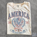 Vintage America Patriotic Eagle Usa Independence Day Tee Fourth July Nation Under God Retro Usa (1)
