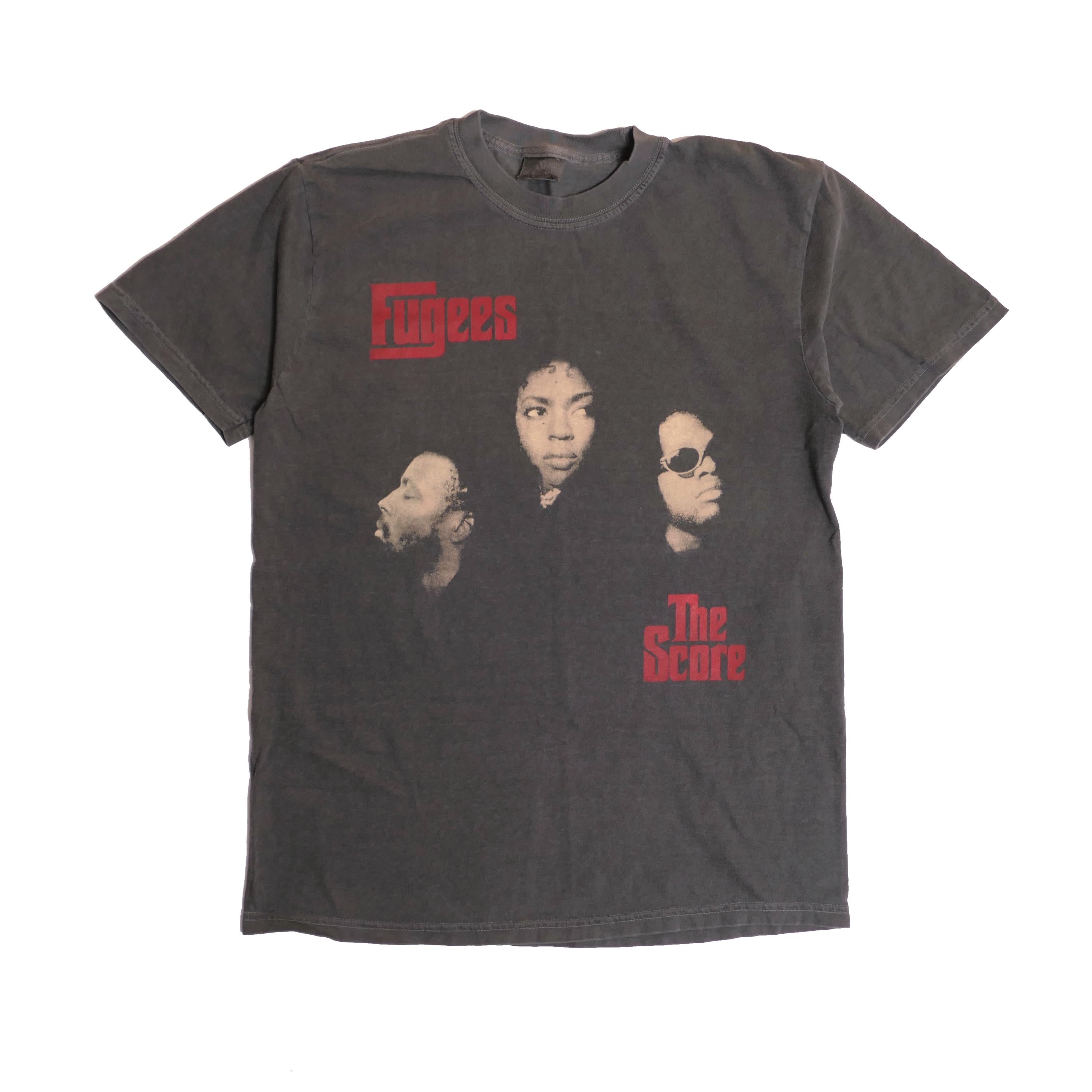 Fugees Band Tee Score Album Killing Softly Heavyweigh American Hip Hop Group Wyclef Jean Pras Michel Lauryn Hill Medium (1)