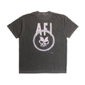 Afi Hate Punk Rock Band Tee Fire Inside Girl'S Grey American Alternative Dark Goth Skull Boxy Ultra Faded Glam Punk Xl (1)