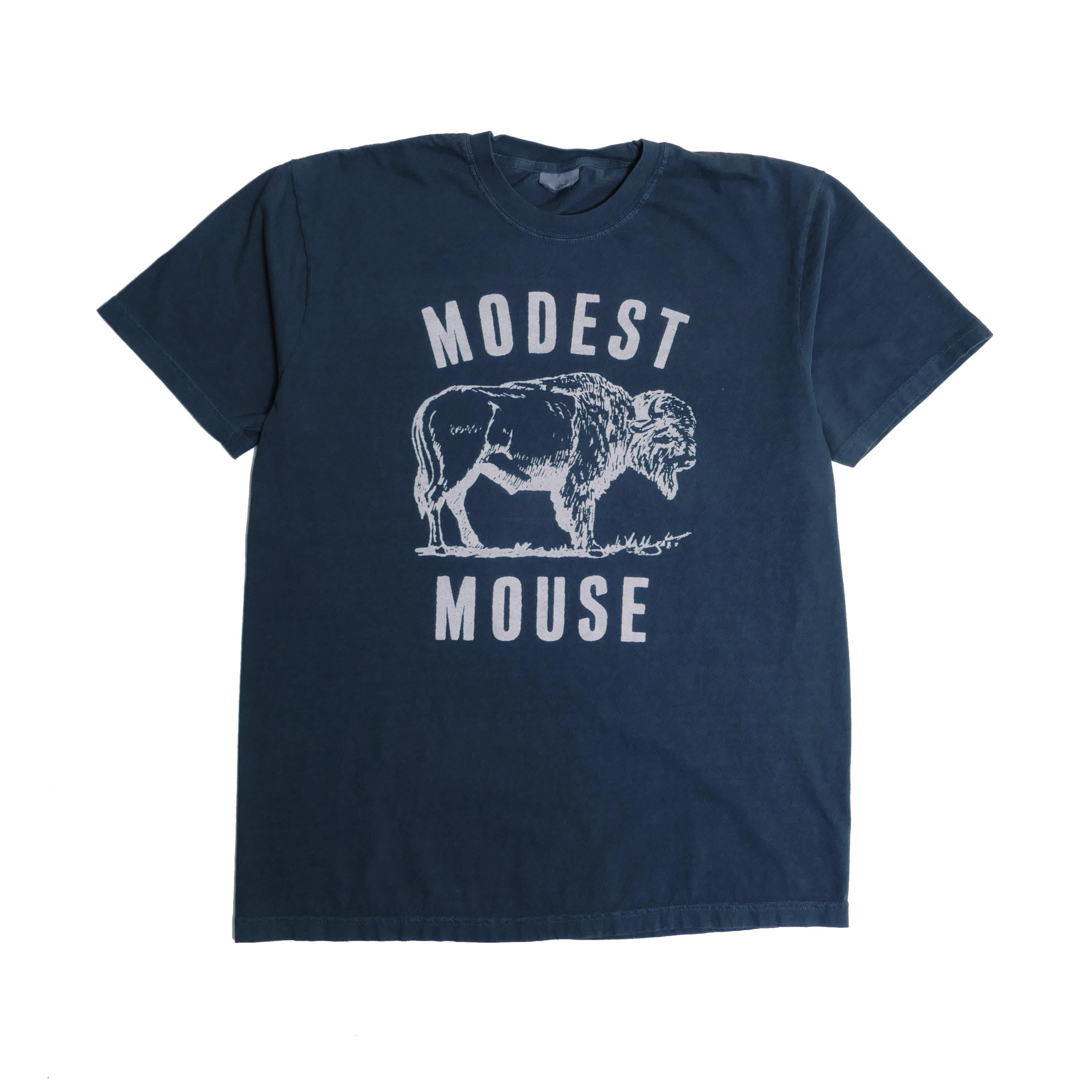 Modest Mouse Buffalo Band Tee Ultra Faded Post Punk American Indie Alternative Rock Roll Heavyweight Lonesome Crowded West Med (1)