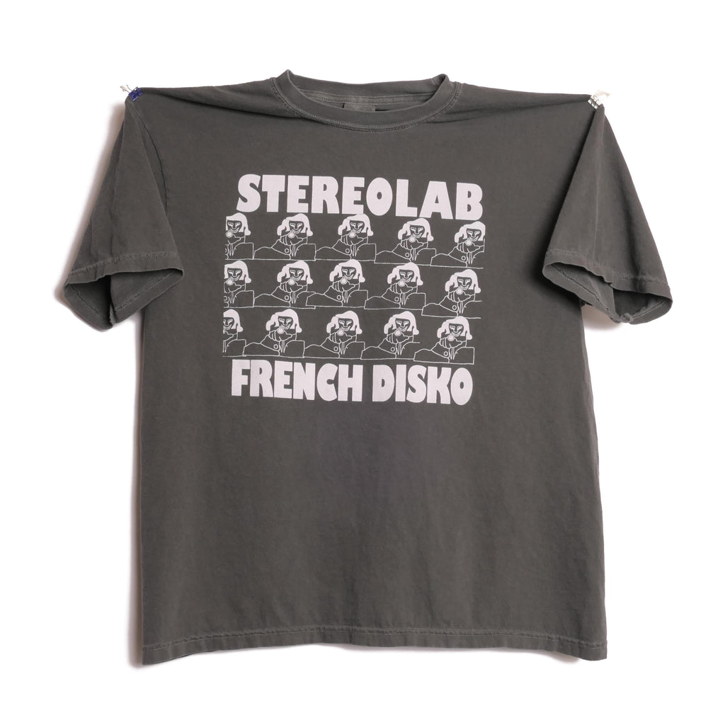 Stereolab French Disko Tee Peng Cliff Super 45 French Paris France Electronic Art Music Pop Band Tour Heavyweight Faded Xl (1)