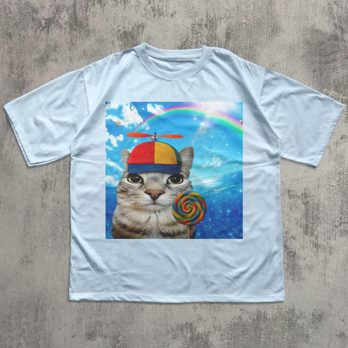 Happy Cat Dreamcore Cats Brainrot Meme Tee Silly Kitten Tee Cat Lover Weird Tees Gen Humor (1)