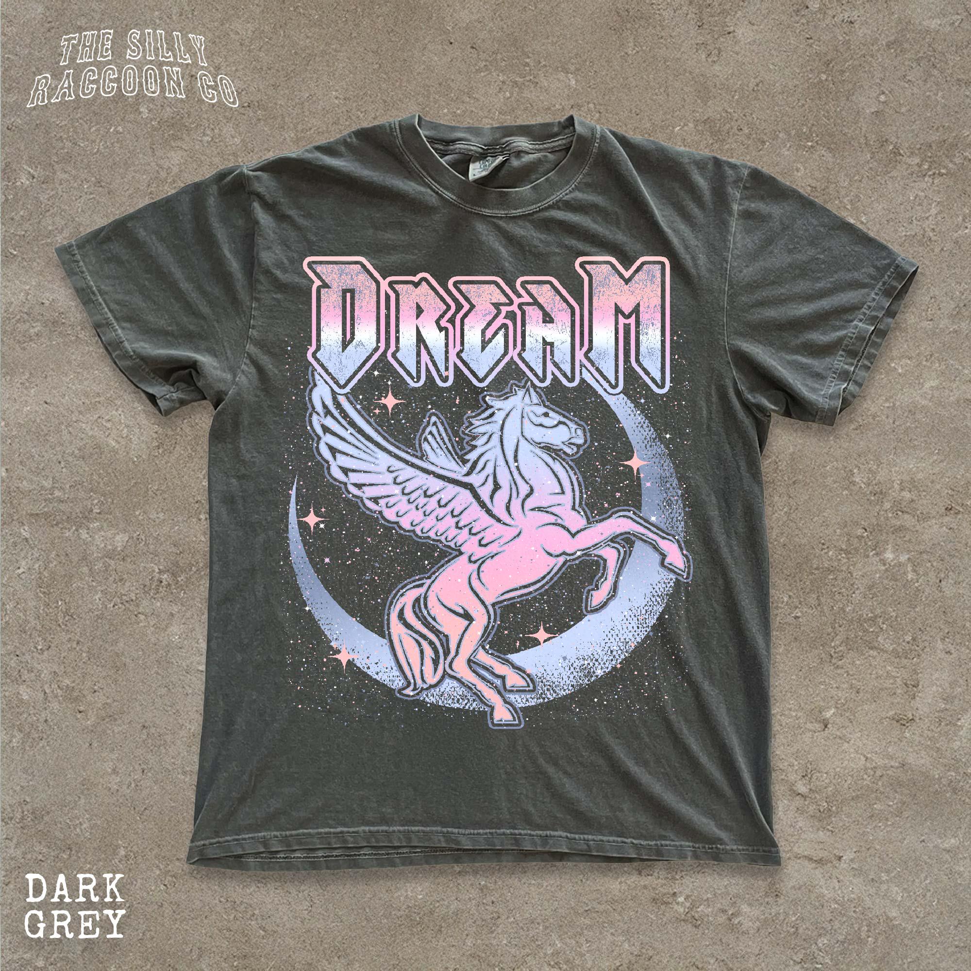 Retro Dream Pegasus Vintage Fantasy Pastel Unicorn Pegasus Retro Tee Retro Cosmic Horse (1)