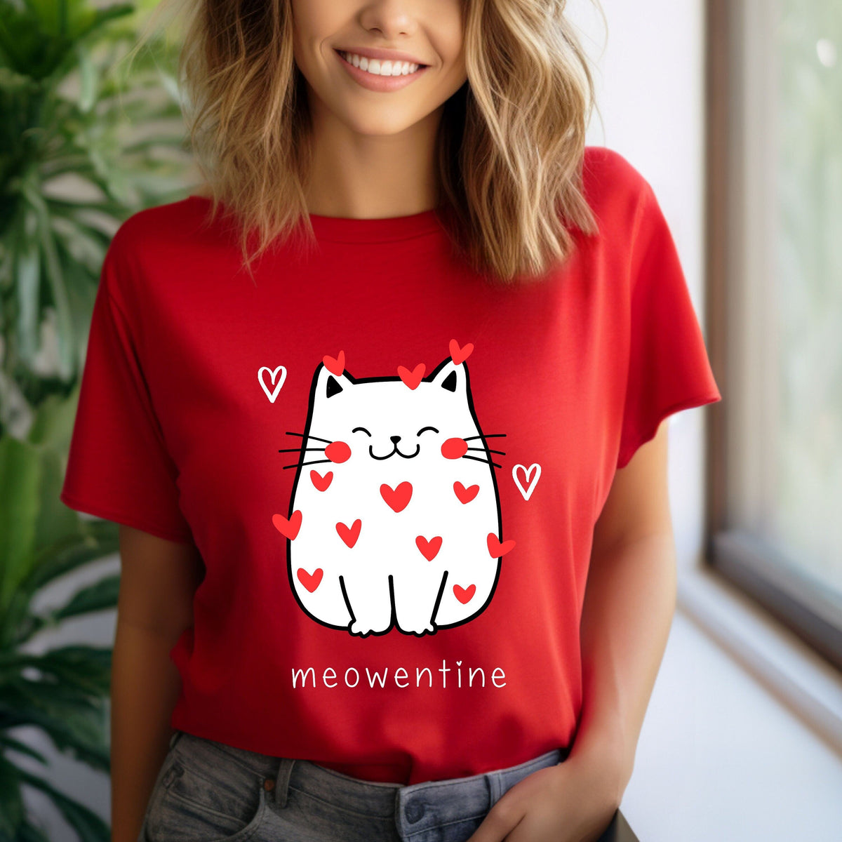Comfort Colors Cat Valentine Valentines Day Meowentine Valentine Valentine Valentine Ca (1)