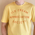Ice Cream Appreciation Society Yellow Slogan Tee Ice Cream Lovers (1)