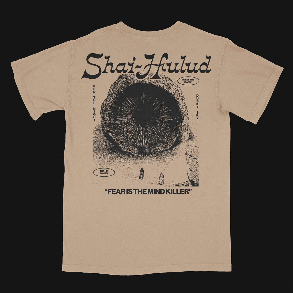 Dune Vintage Sand Tee Gildan 5000 Shai-Hulud Movie Teeshirt Sandworm Retro Arrakis Merch Al Gaib (1)