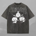 Metal Chiikawa Tee Comfort Colors Heavy Metal Chiikawa Usagi Hachiware (1)