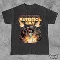 Autistic Gay Skeleton Explosion Unisex T-shirt, Sweatshirt, Hoodie (1)