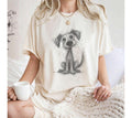 Comfort Colors Puppy Doodle Scribble Dog Sketch Tee Line Art Dog Dog Lover (1)