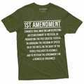 Patriotic Constitution 1st Amendment Freedom Speech Democracy Usa 4th July Tee (1)