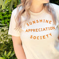 Sunshine Appreciation Society Organic Slogan Tee Summer (1)