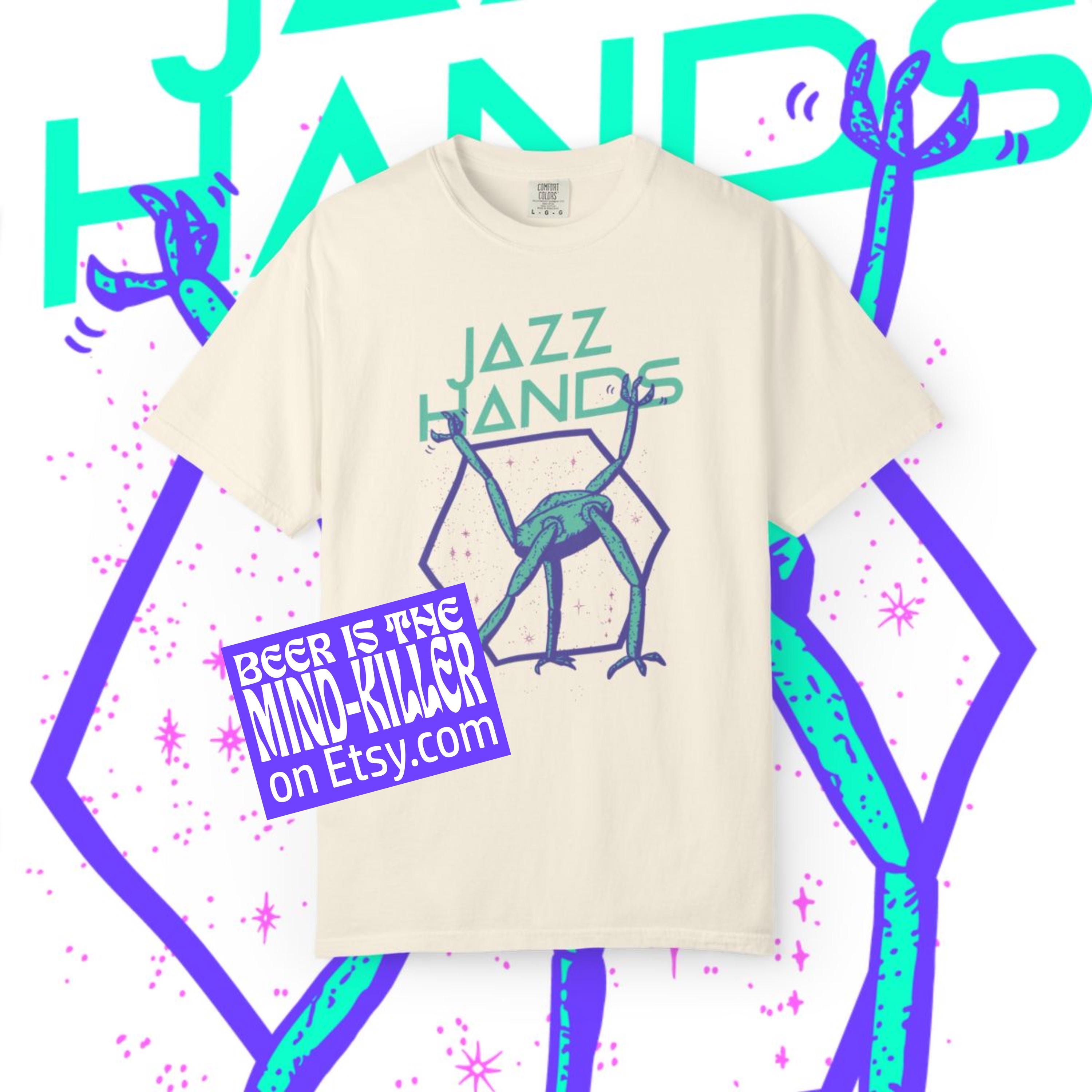 Jazz Hands Front Only Project Hail Mary Comfort Colors Garment-Dyed (1)