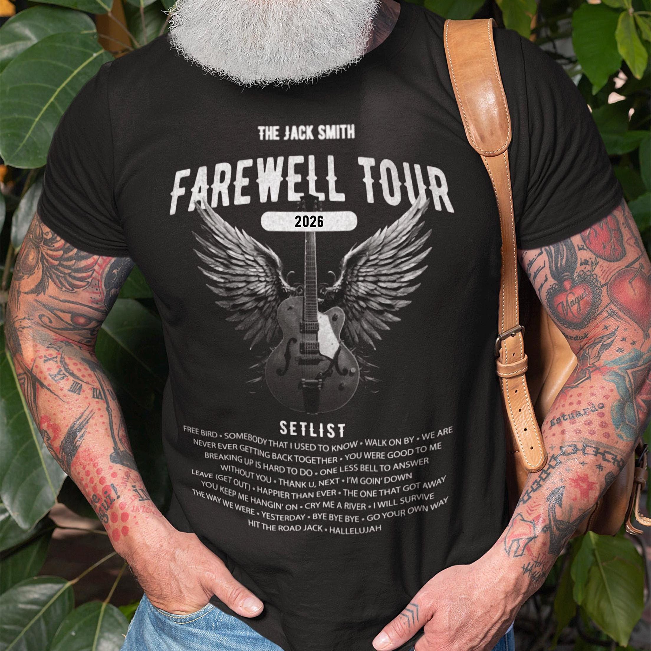Personalized Retirement Farewell Tour Music-Themed Music Fan Custom Retiree Softstyle Tee (1)