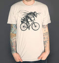Bee Riding Bicycle Screen Printed Tee Unisex T-shirt, Sweatshirt, Hoodie (1)