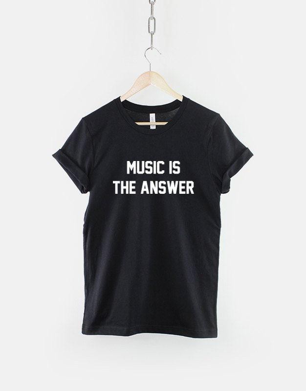 Music Answer Tee Unisex T-shirt, Sweatshirt, Hoodie (1)