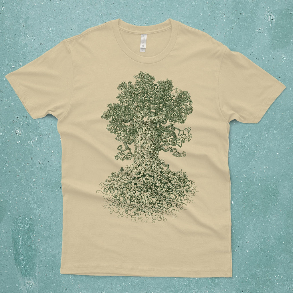 Gnarled Tree Hand Screen Printed Tree Life Unisex T-shirt, Sweatshirt, Hoodie (1)