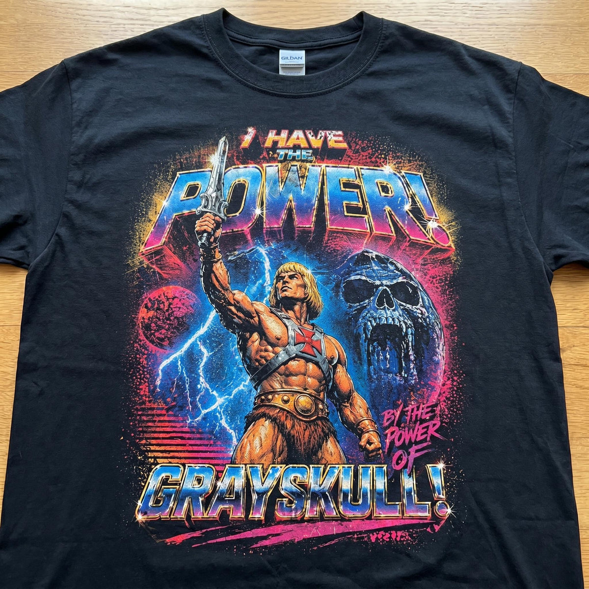 He-Man Power Tee Vintage 80s Cartoon Masters Universe Unisex T-shirt, Sweatshirt, Hoodie (1)