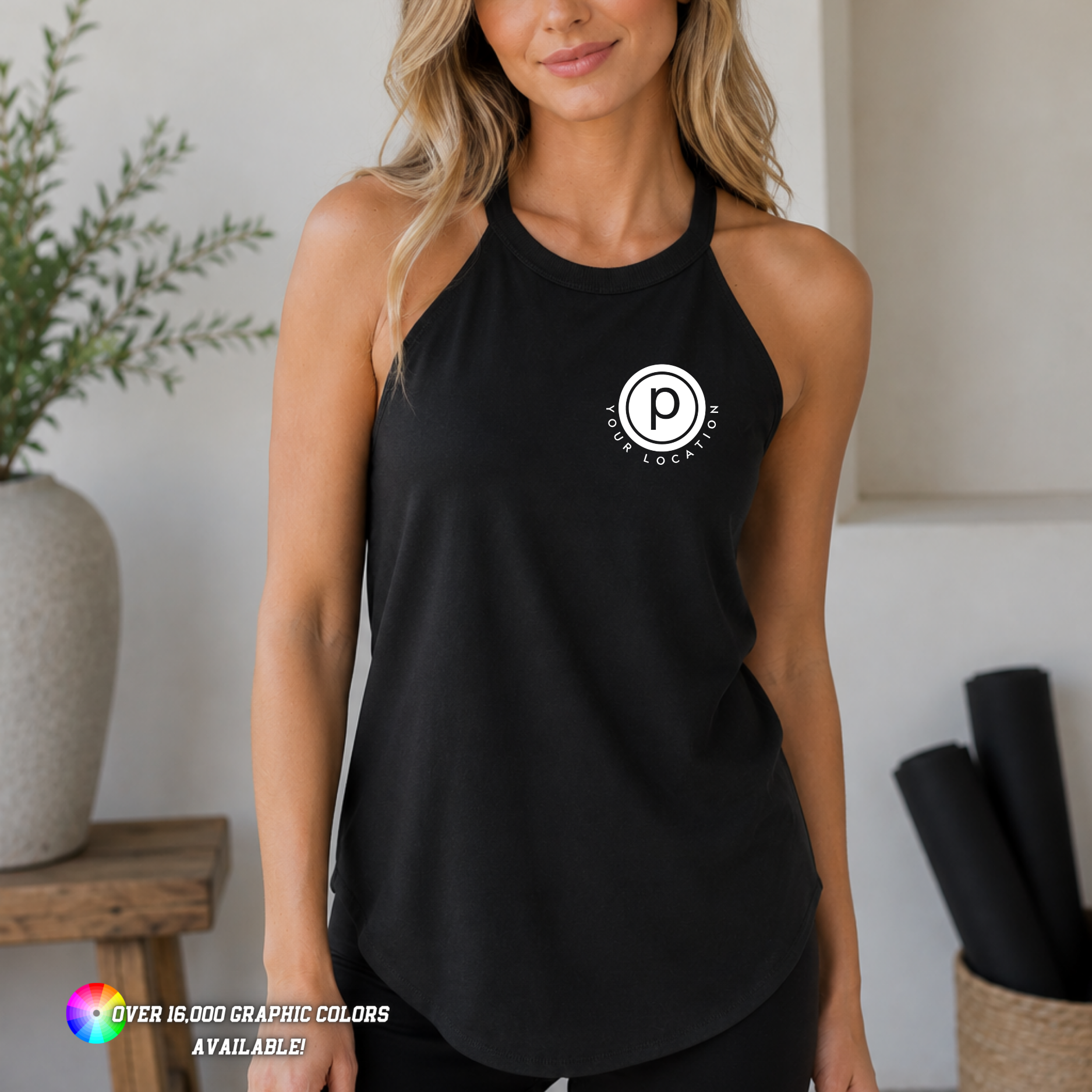 Custom Fitness Studio Women’S Perfect Halter Tank (3DT137L)