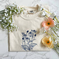 Embroidered Wildflower Nature Hiking Tshirt