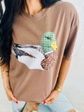 Patchwork Mallard Duck Dtf Graphic Design