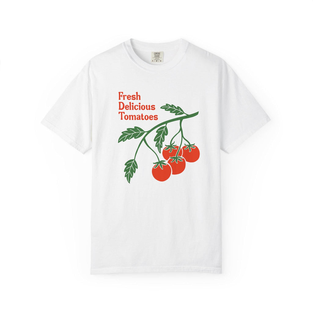 Fresh Delicious Tomatoes Tomato Vine Red Green Produce Tee Fdt (2)