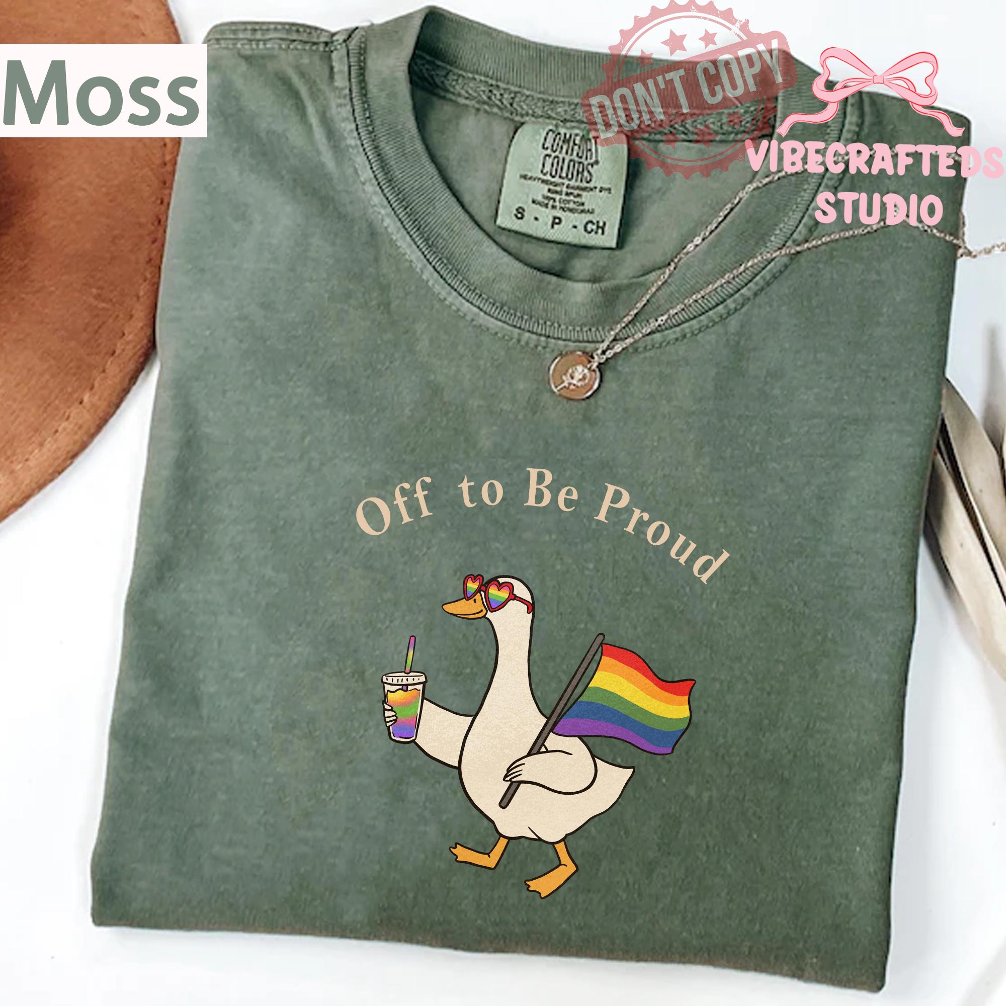 Comfort Colors Pride Goose Lgbt Rainbow Off Proud Gay Pride Lesbian Lgbtq Tee Goose (2)