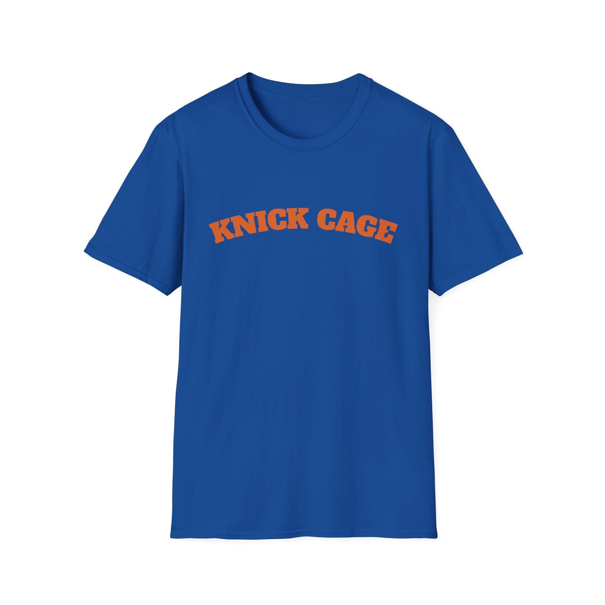 Knick Cage Oversized Fit Retro Arch Lettering Basketball Name Tee Celebrity Inspired Nba (2)