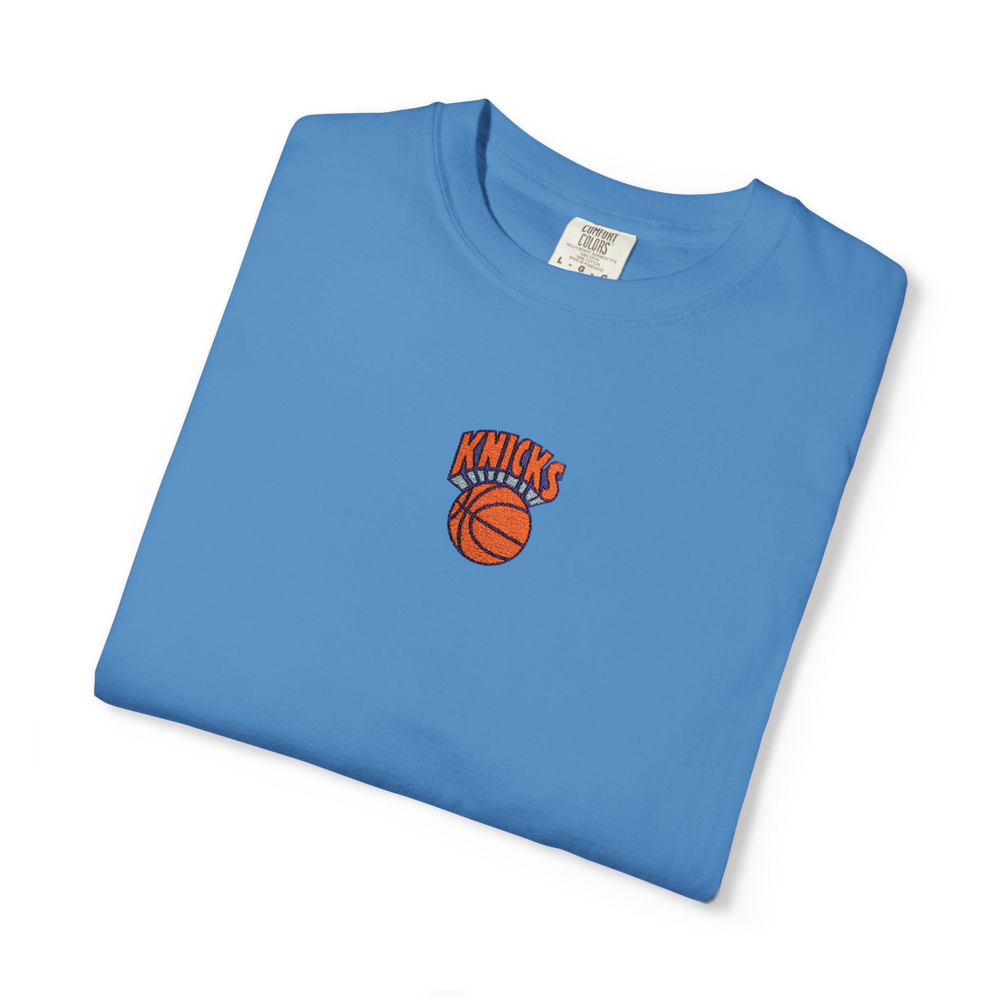 Embroidered Ny Knicks Team Basketball Logo Comfort Colors Playoff Finals (2)