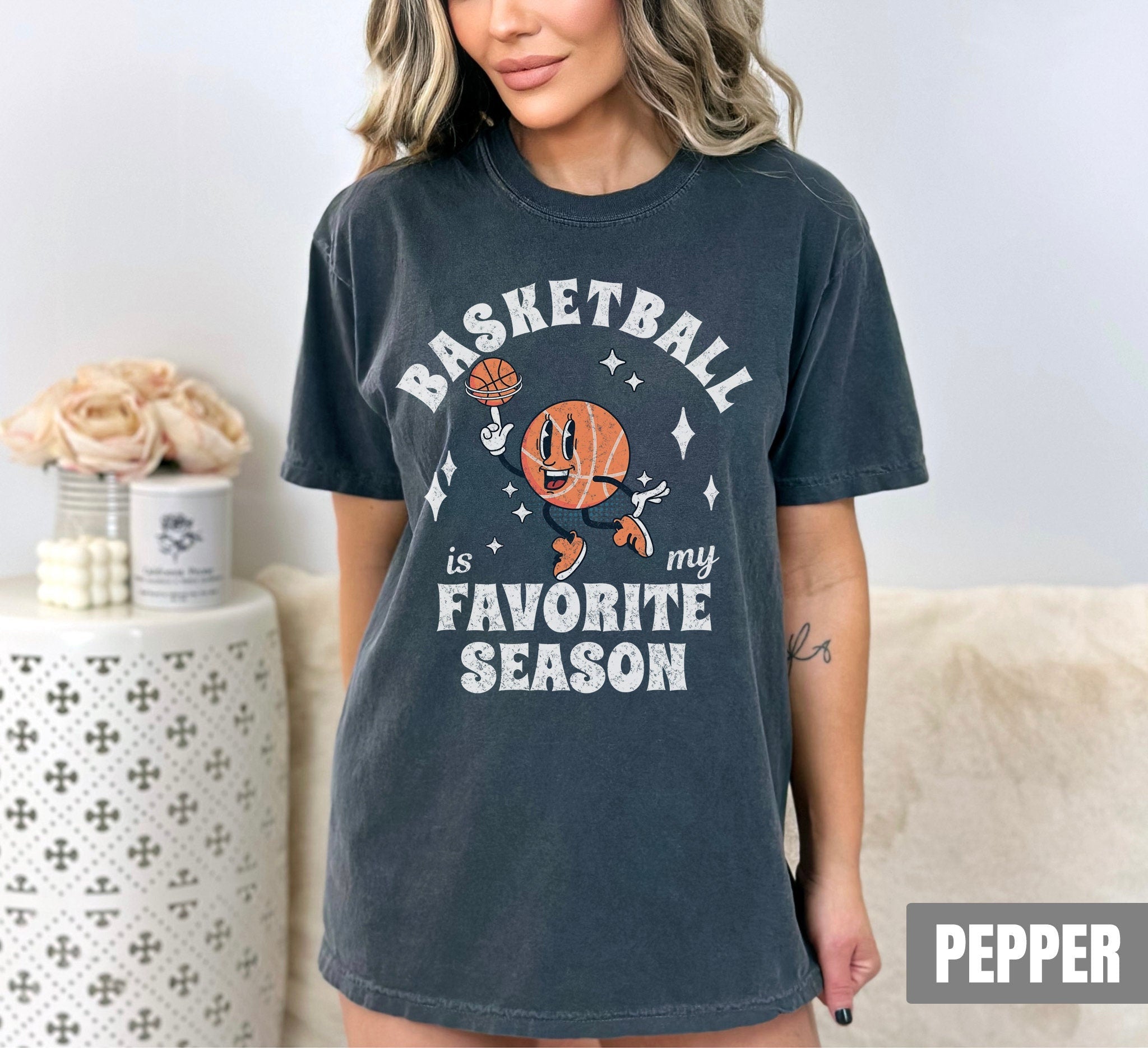 Basketball Favorite Season Basketball Mom Basketball Season Basketball Mama Comfort Colors Basketball Game Day (2)