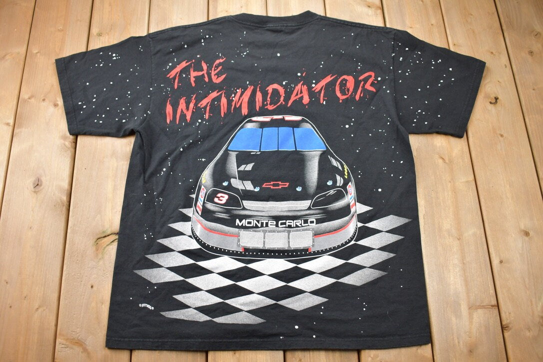 Vintage 1990s Dale Earnhardt Intimidator Nascar Nascar Racing 90s Streetwear Nutmeg Racewear Heavy Weight (2)