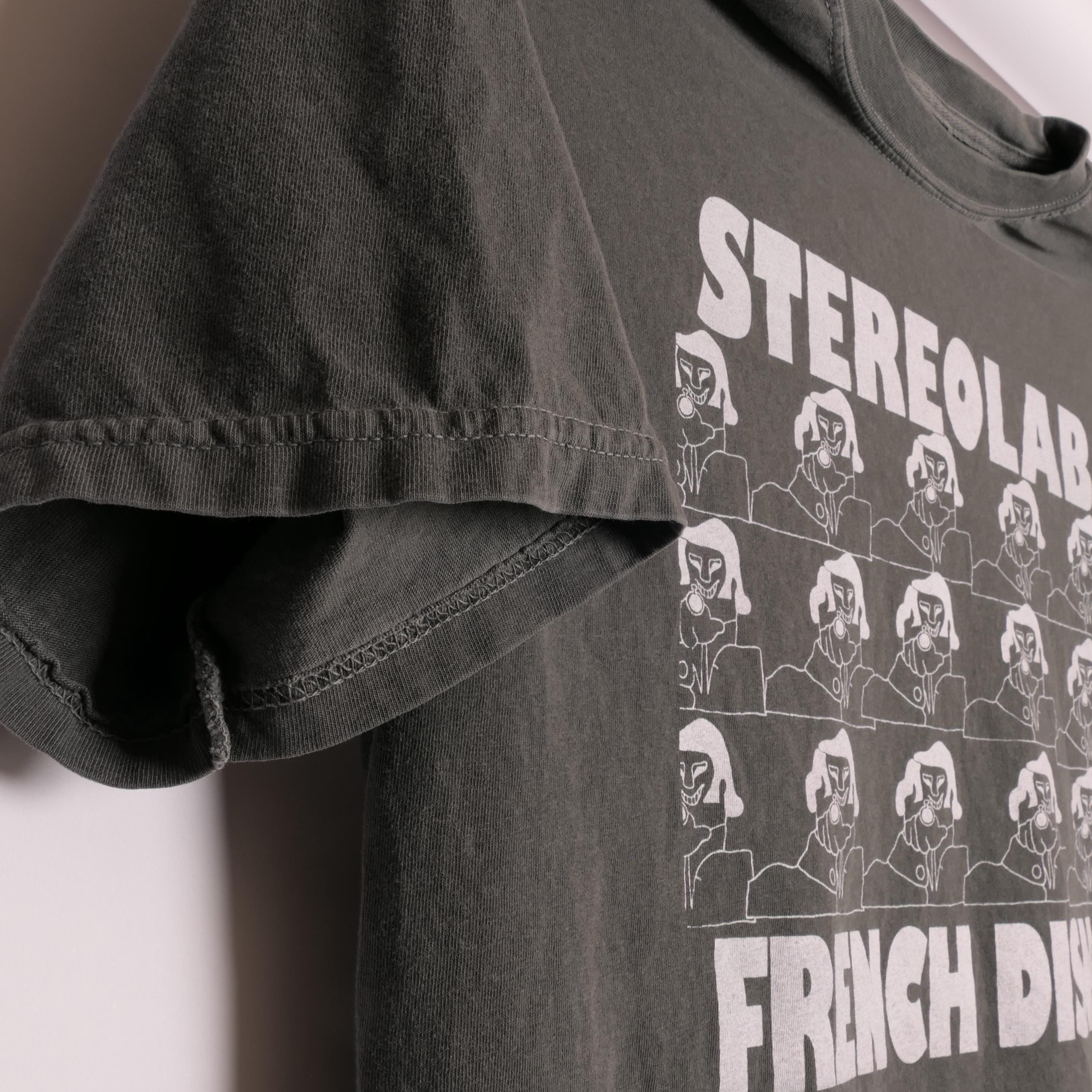Stereolab French Disko Tee Peng Cliff Super 45 French Paris France Electronic Art Music Pop Band Tour Heavyweight Faded Xl (2)