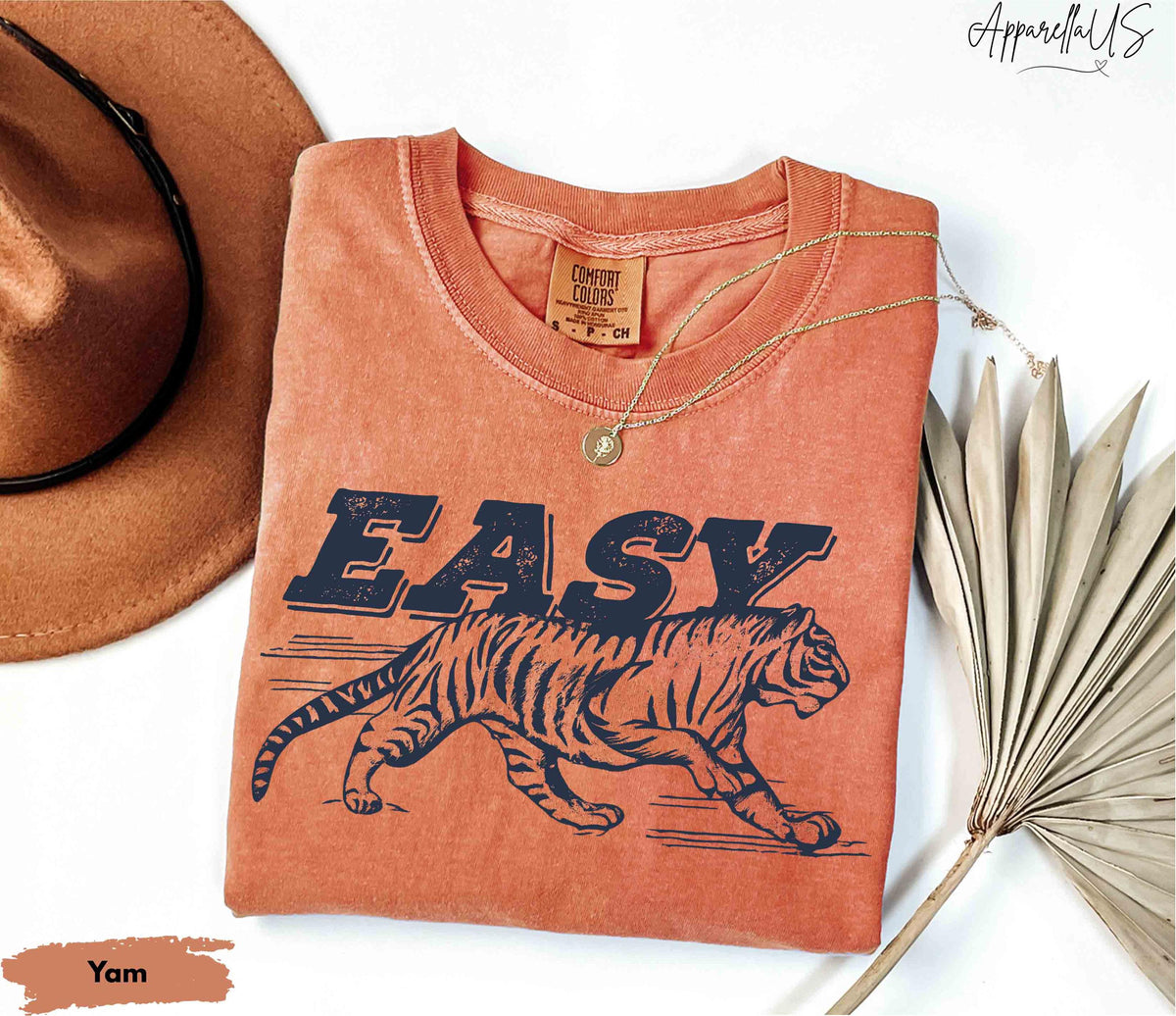 Comfort Colors Easy Tiger Tiger Hippie Retro Boho Wild Animal Retro Tiger (2)