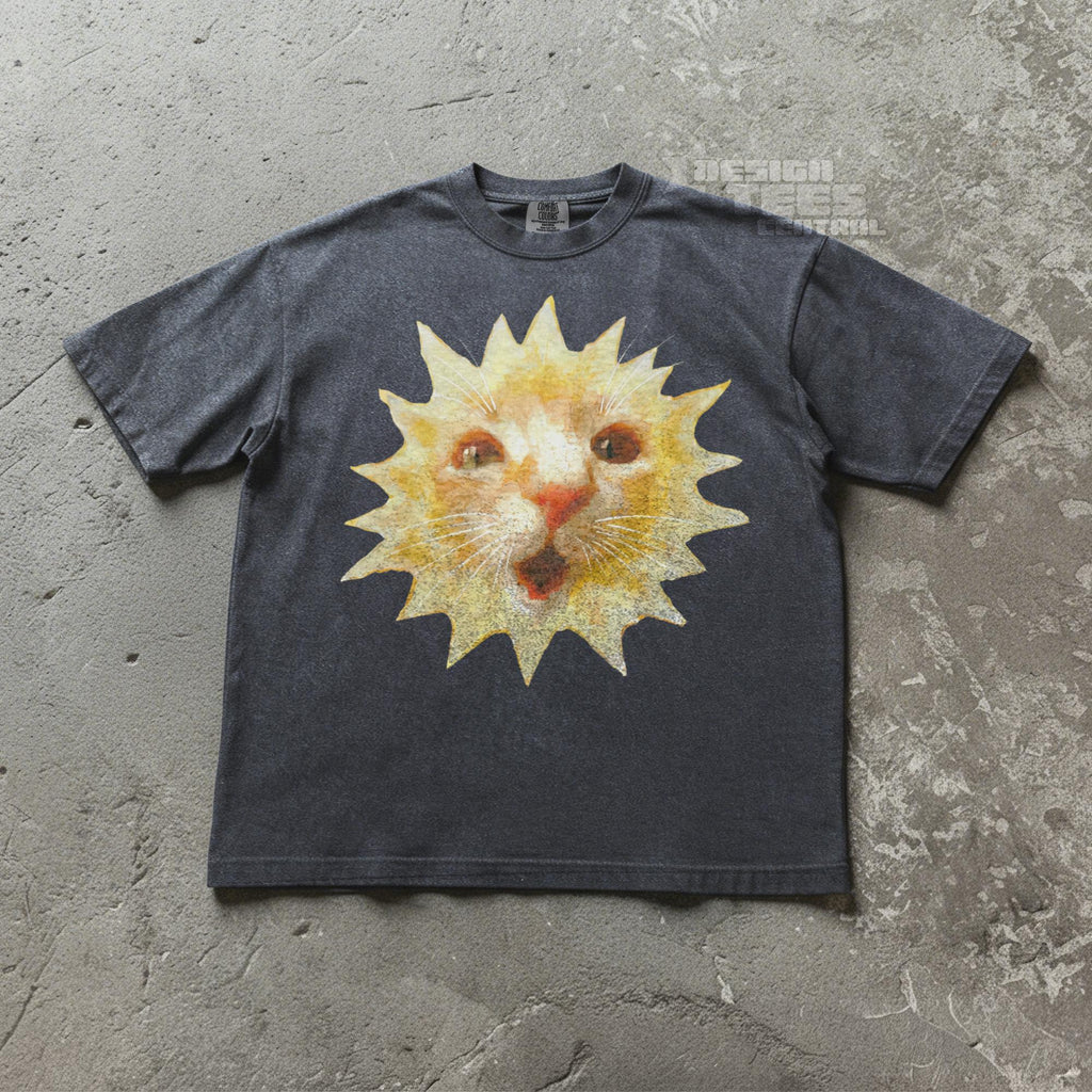 Sun Cat Meme Kitten Unisex T-shirt, Sweatshirt, Hoodie (2)