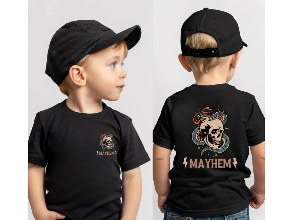 Father Mayhem Dad Matching Dad Dad Girl Father Son Father Daughter Expectant Father Dad Tee-Shirt (2)