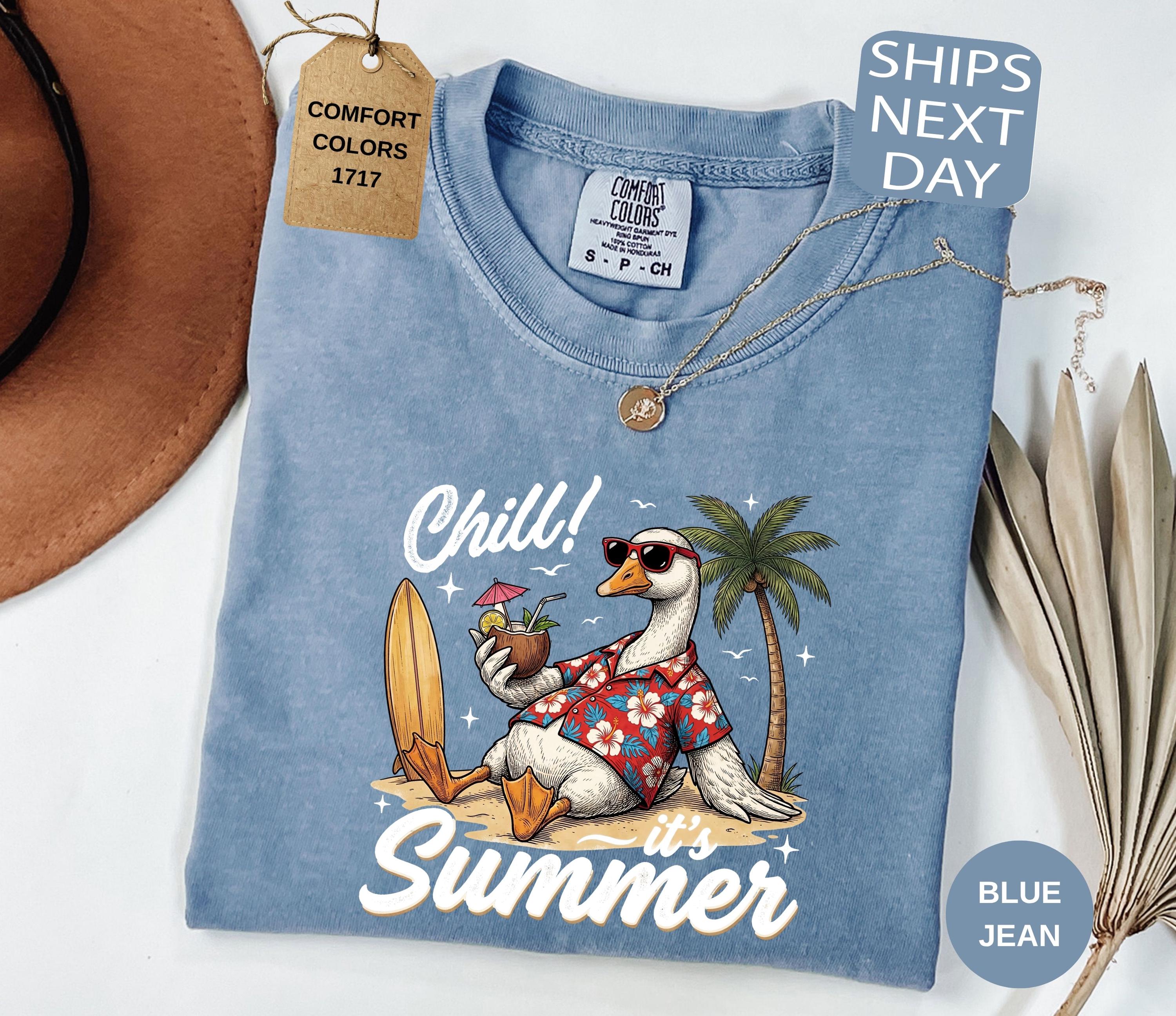 Summer Goose Comfort Colors Beach Vacation Summer Chill (2)
