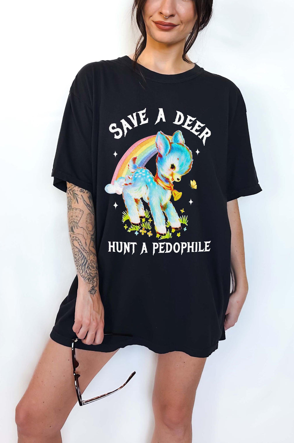 Save Deer Hunt Pedophile Unisex T-shirt, Sweatshirt, Hoodie (2)