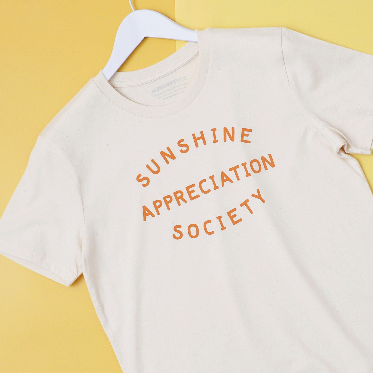 Sunshine Appreciation Society Organic Slogan Tee Summer (2)