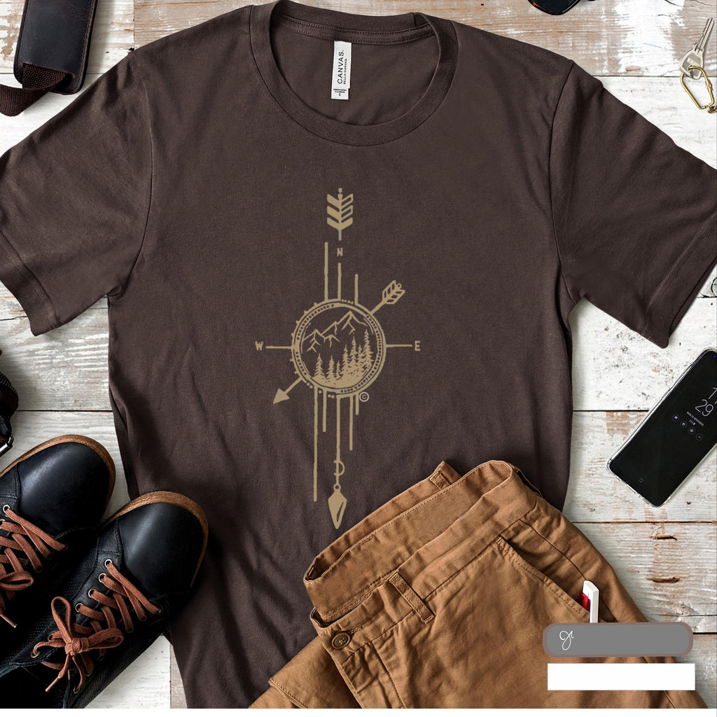 Compass Nature S-4x Camping Tee Outdoors Him Unisex T-shirt, Sweatshirt, Hoodie (2)