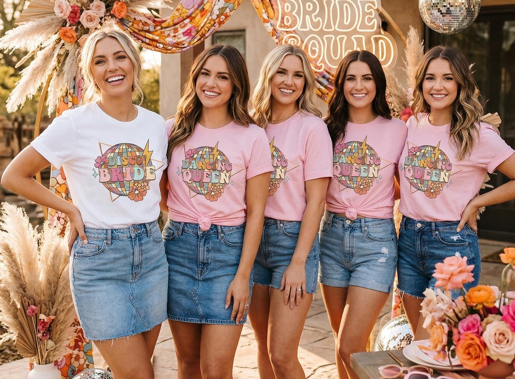 Disco Bachelorette Party Bride Squad Unisex T-shirt, Sweatshirt, Hoodie (2)