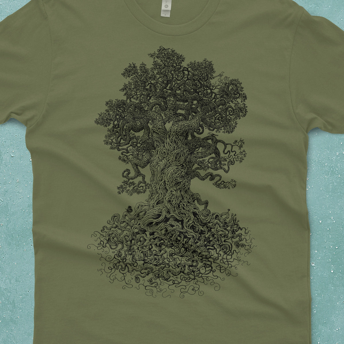 Gnarled Tree Hand Screen Printed Tree Life Unisex T-shirt, Sweatshirt, Hoodie (2)