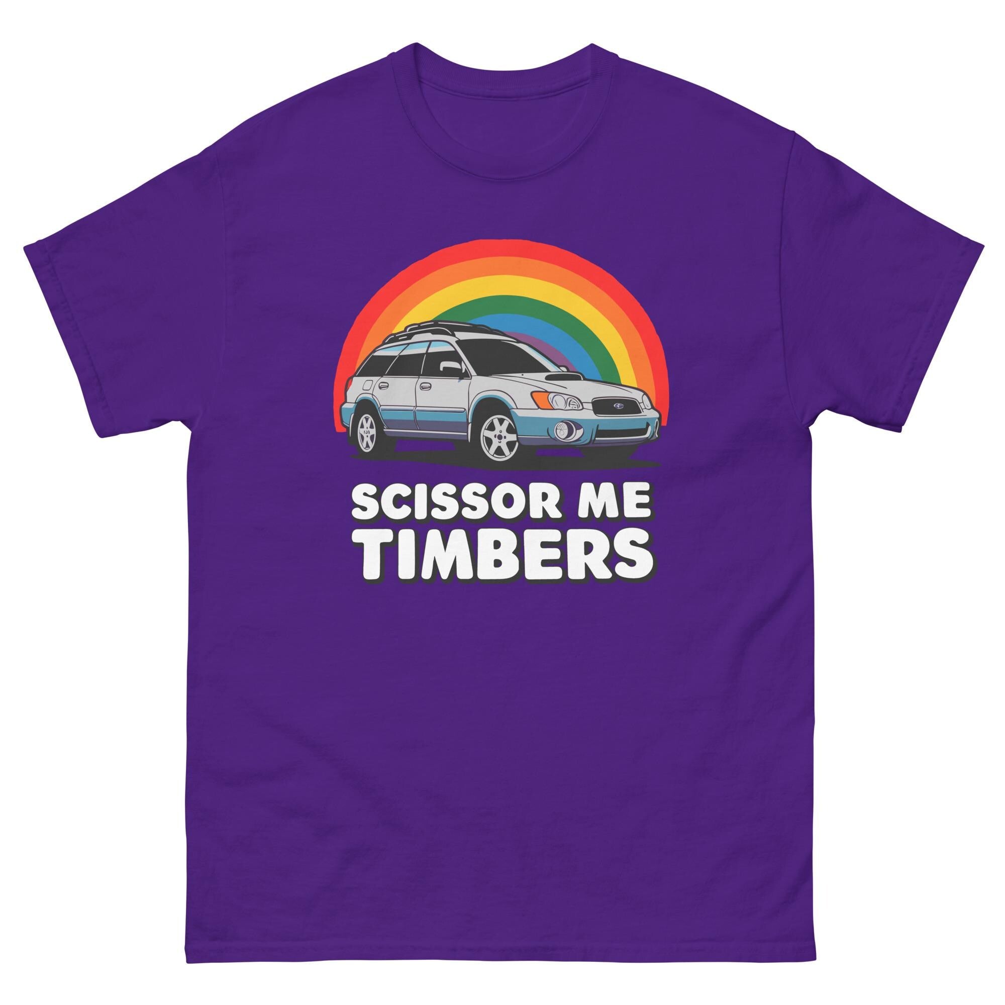 Scissor Timbers Rainbow Car Humor Lgbt Humor Lesbian Unisex T-shirt, Sweatshirt, Hoodie (2)