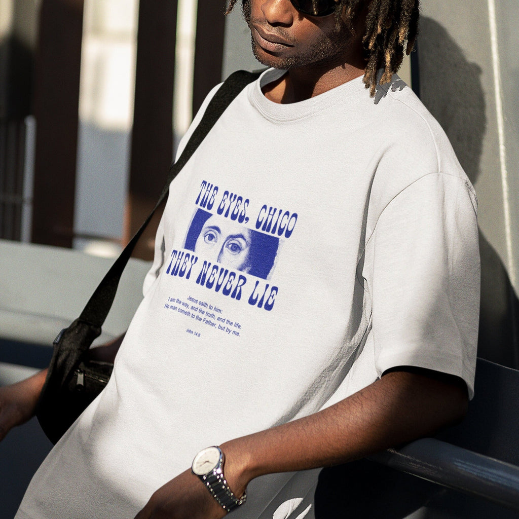 Eyes Chico Never Lie Catholic Tees Jesus Way Truth Life Traditional Saintwave Trad Greek Icon (2)