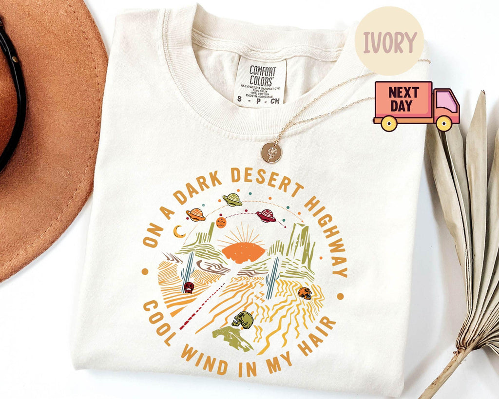 Comfort Colors Dark Desert Highway Retro Adventure Hiking Camping Travel Boho Nature (2)