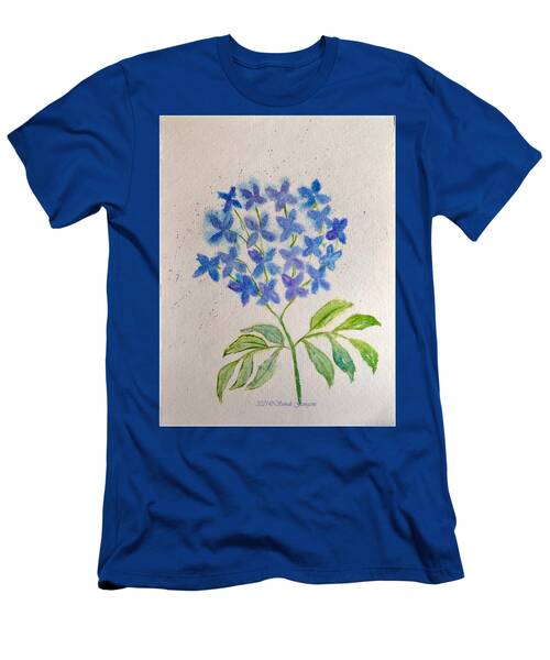 Florets In Blue #1 T-Shirt