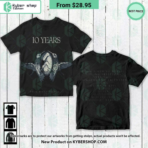 10 Years From Birth To Burial Album Shirt