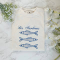 Embroidered Les Sardine Fisherman Aesthetic Tshirt
