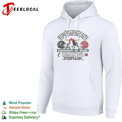 129th Battle for the Victory Bell Cincinnati vs Miami 2026 shirt