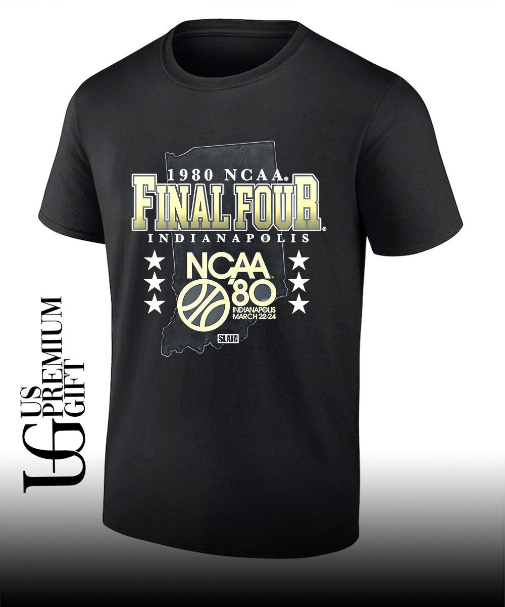1980 NCAA Final Four Indianapolis logo shirt